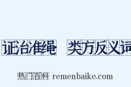 证治准绳·类方反义词是什么意思的图片